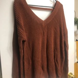 Forever 21 rust orange sweater, size S